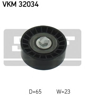 SKF vkm32034 -  Паразитный / ведущий ролик, поликлиновой ремень