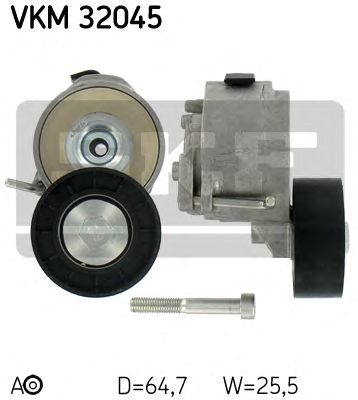 SKF vkm32045 -  Натяжной ролик, поликлиновой  ремень