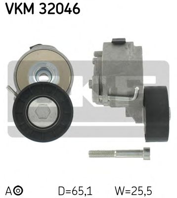 SKF vkm32046 -  Натяжной ролик, поликлиновой  ремень