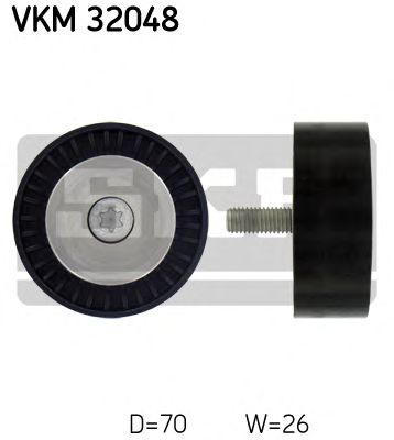 SKF vkm32048 -  Паразитный / ведущий ролик, поликлиновой ремень