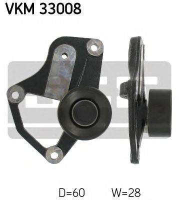 SKF vkm33008 -  Паразитный / ведущий ролик, поликлиновой ремень