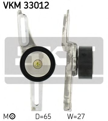 SKF vkm33012 -  Натяжной ролик, поликлиновой  ремень
