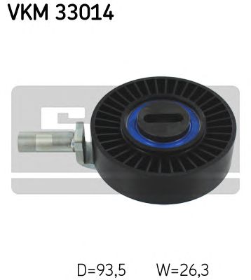 SKF vkm33014 -  Натяжной ролик, поликлиновой  ремень