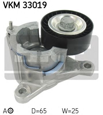 SKF vkm33019 -  Натяжной ролик, поликлиновой  ремень