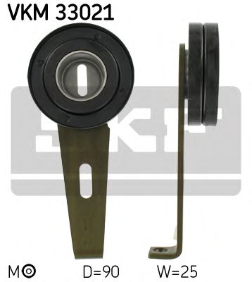 SKF vkm33021 -  Натяжной ролик, поликлиновой  ремень