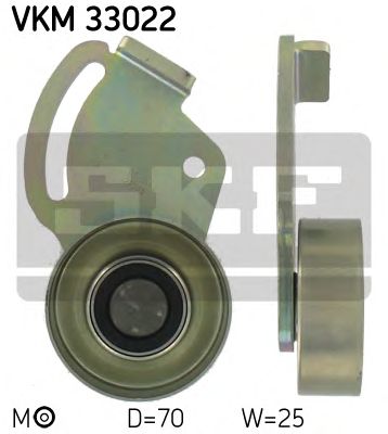 SKF vkm33022 -  Натяжной ролик, поликлиновой  ремень