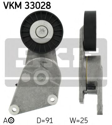 SKF vkm33028 -  Натяжной ролик, поликлиновой  ремень