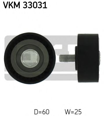 SKF vkm33031 -  Паразитный / ведущий ролик, поликлиновой ремень