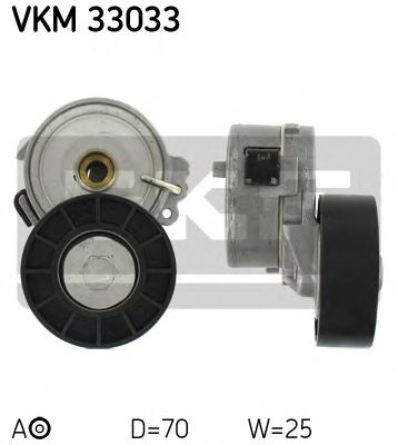 SKF vkm33033 -  Натяжной ролик, поликлиновой  ремень