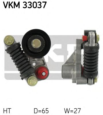 SKF vkm33037 -  Натяжной ролик, поликлиновой  ремень