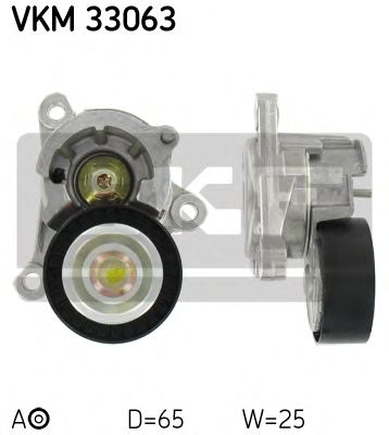 SKF vkm33063 -  Натяжной ролик, поликлиновой  ремень