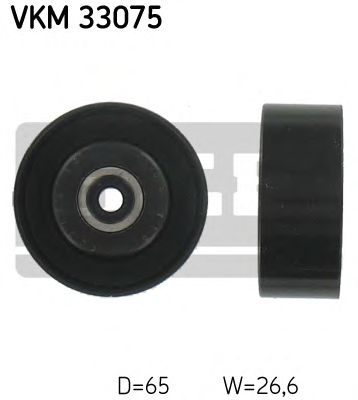 SKF vkm33075 -  Паразитный / ведущий ролик, поликлиновой ремень