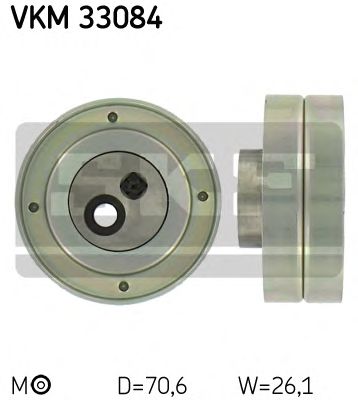 SKF vkm33084 -  Натяжной ролик, поликлиновой  ремень