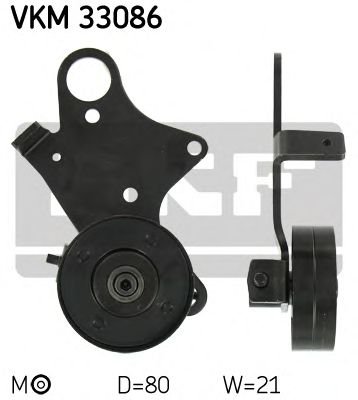 SKF vkm33086 -  Натяжной ролик, поликлиновой  ремень