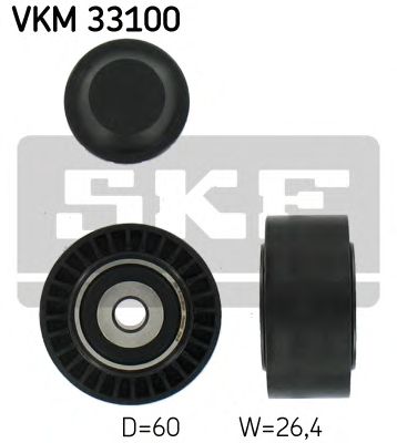 SKF vkm33100 -  Паразитный / ведущий ролик, поликлиновой ремень