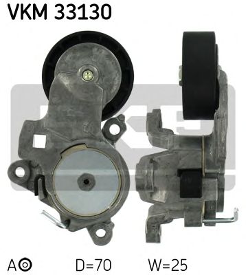 SKF vkm33130 -  Натяжной ролик, поликлиновой  ремень