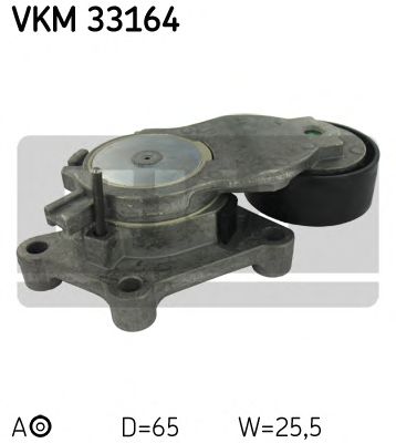 SKF vkm33164 -  Натяжной ролик, поликлиновой  ремень