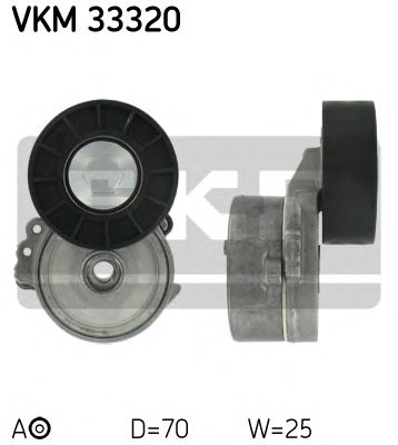 SKF vkm33320 -  Натяжной ролик, поликлиновой  ремень
