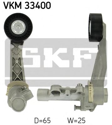 SKF vkm33400 -  Натяжной ролик, поликлиновой  ремень
