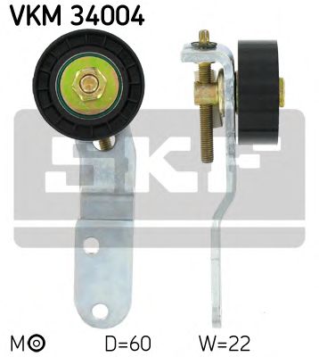SKF vkm34004 -  Натяжной ролик, поликлиновой  ремень