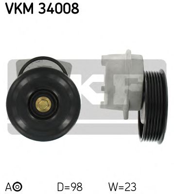 SKF vkm34008 -  Натяжной ролик, поликлиновой  ремень