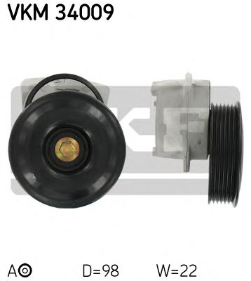 SKF vkm34009 -  Натяжной ролик, поликлиновой  ремень