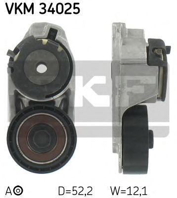 SKF vkm34025 -  Натяжной ролик, поликлиновой  ремень