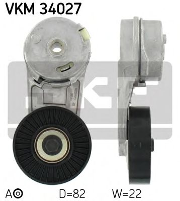 SKF vkm34027 -  Натяжной ролик, поликлиновой  ремень