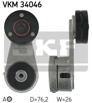 SKF vkm34046 -  Натяжной ролик, поликлиновой  ремень