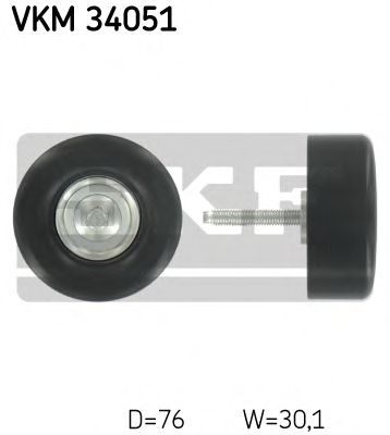 SKF vkm34051 -  Паразитный / ведущий ролик, поликлиновой ремень