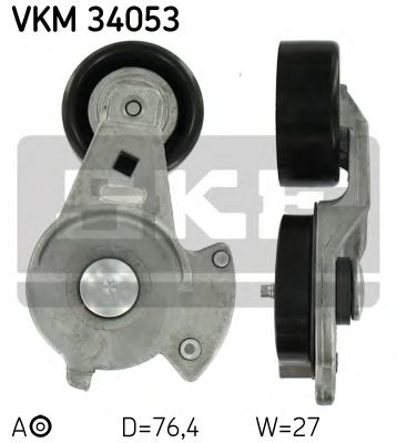 SKF vkm34053 -  Натяжной ролик, поликлиновой  ремень