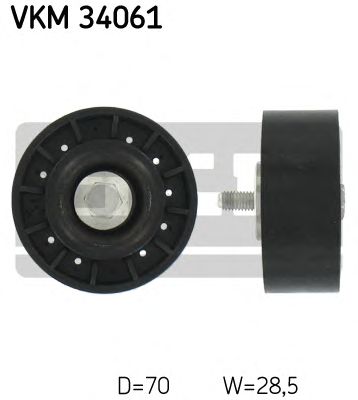 SKF vkm34061 -  Паразитный / ведущий ролик, поликлиновой ремень