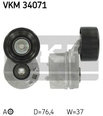 SKF vkm34071 -  Натяжной ролик, поликлиновой  ремень