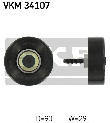 SKF vkm34107 -  Паразитный / ведущий ролик, поликлиновой ремень