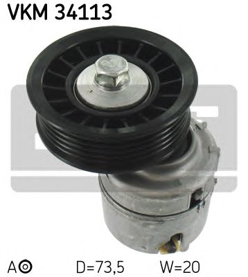SKF vkm34113 -  Натяжной ролик, поликлиновой  ремень
