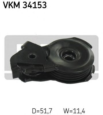 SKF vkm34153 -  Натяжной ролик, поликлиновой  ремень