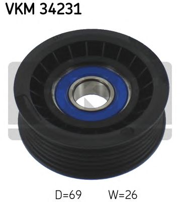 SKF vkm34231 -  Паразитный / ведущий ролик, поликлиновой ремень