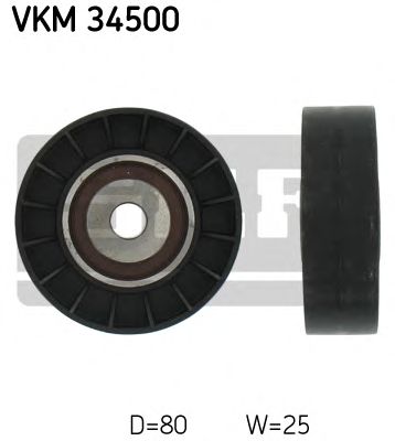 SKF vkm34500 -  Паразитный / ведущий ролик, поликлиновой ремень
