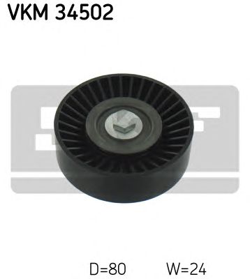 SKF vkm34502 -  Паразитный / ведущий ролик, поликлиновой ремень