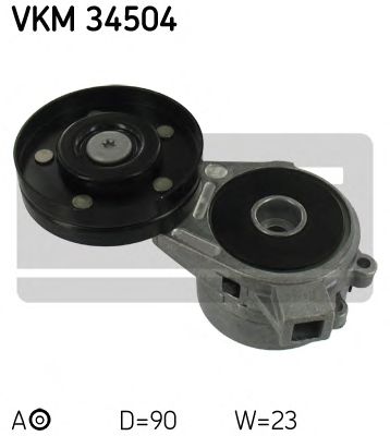 SKF vkm34504 -  Натяжной ролик, поликлиновой  ремень