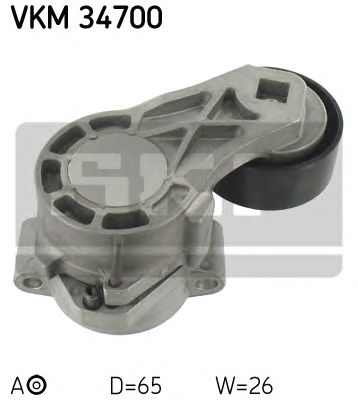 SKF vkm34700 -  Натяжной ролик, поликлиновой  ремень
