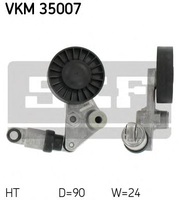 SKF vkm35007 -  Натяжной ролик, поликлиновой  ремень