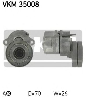 SKF vkm35008 -  Натяжной ролик, поликлиновой  ремень