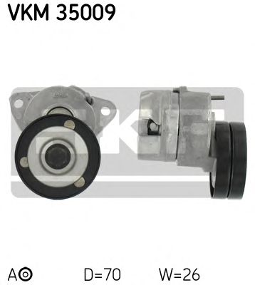 SKF vkm35009 -  Натяжной ролик, поликлиновой  ремень
