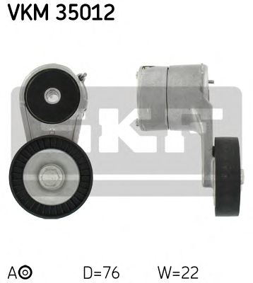 SKF vkm35012 -  Натяжной ролик, поликлиновой  ремень