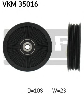 SKF vkm35016 -  Паразитный / ведущий ролик, поликлиновой ремень
