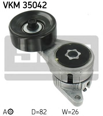 SKF vkm35042 -  Натяжной ролик, поликлиновой  ремень