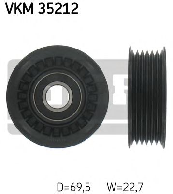 SKF vkm35212 -  Паразитный / ведущий ролик, поликлиновой ремень