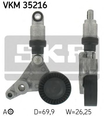 SKF vkm35216 -  Натяжной ролик, поликлиновой  ремень