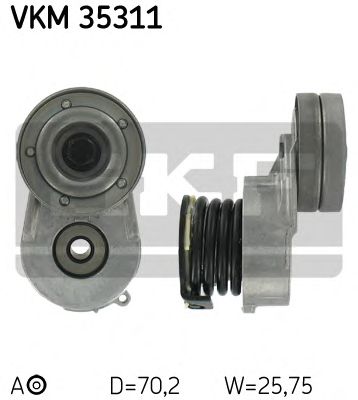 SKF vkm35311 -  Натяжной ролик, поликлиновой  ремень